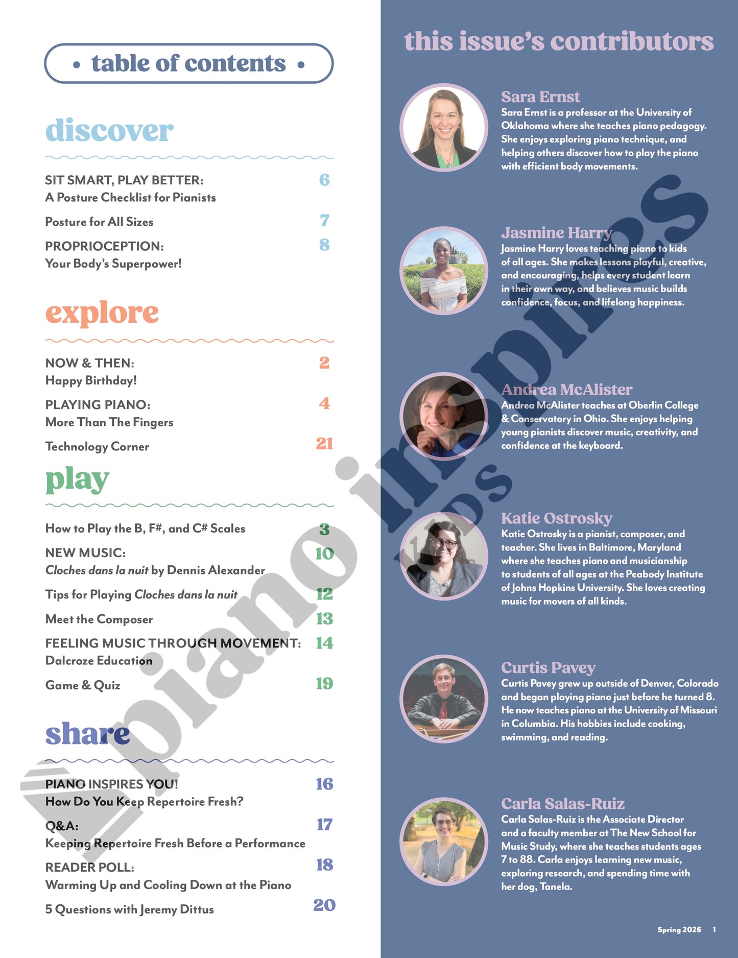 Piano Inspires Kids - Spring 2026: Music & Movement