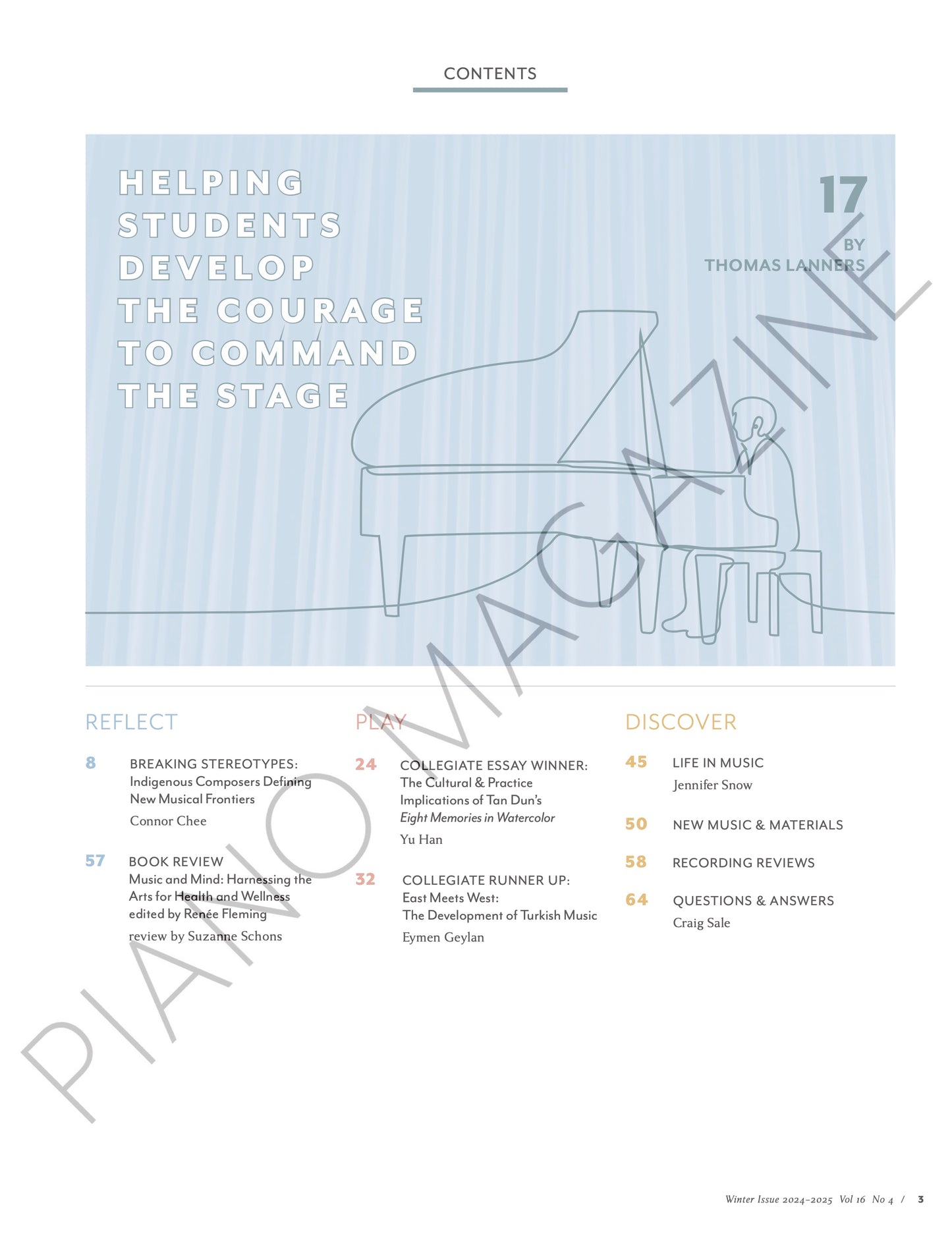 Winter 2025: Piano Magazine