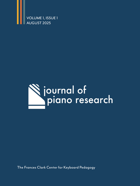 Journal of Piano Research: Volume 1, Issue 1