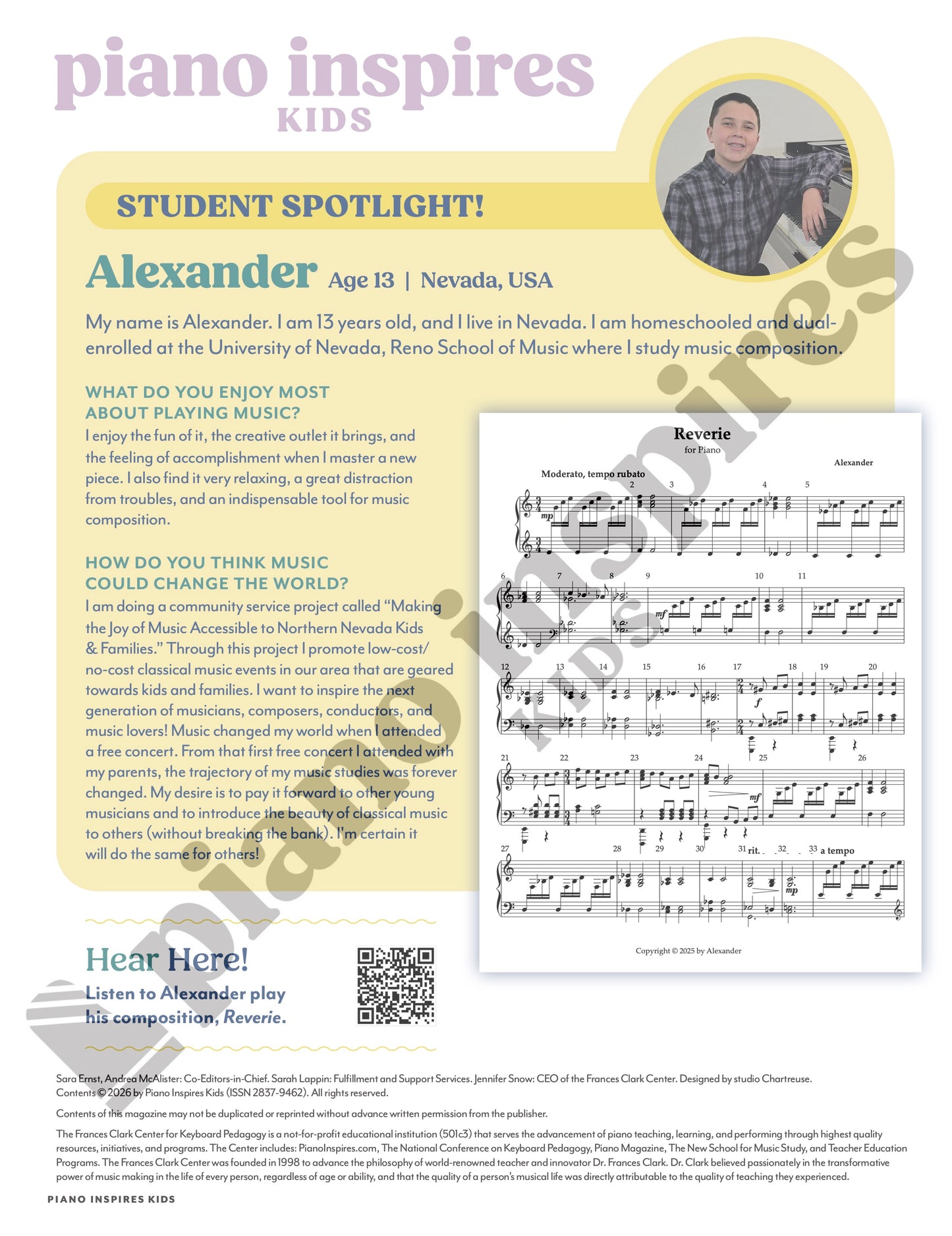Piano Inspires Kids - Spring 2026: Music & Movement