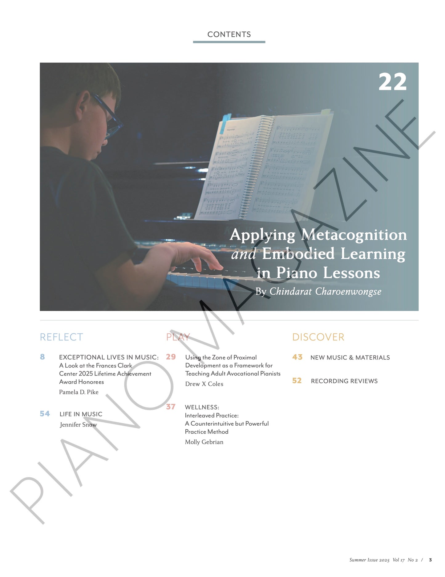 Summer 2025: Piano Magazine